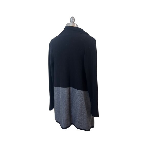 SmartWool Edgewood Wrap Sweater Black Grey Women's Medium - Picture 5 of 7